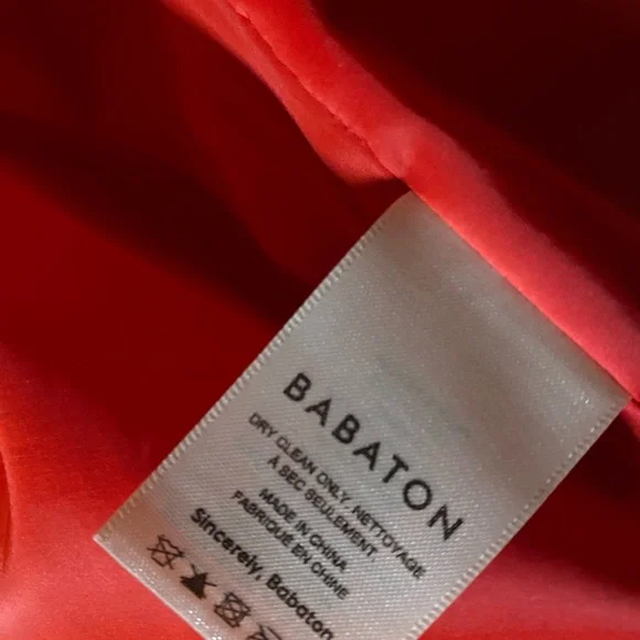 Red cropped Babaton Blazer, Size XS. - Picture 5 of 5